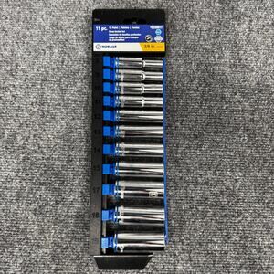 Kobalt 11-piece Metric Deep Socket Set 3/7" Drive 12-Point New